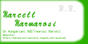 marcell marmarosi business card